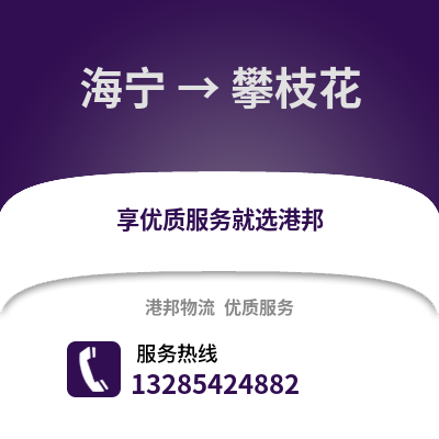 嘉興海寧到攀枝花物流專線_嘉興海寧到攀枝花貨運(yùn)專線公司