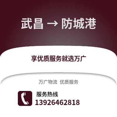 武漢武昌到防城港物流專線_武漢武昌到防城港貨運(yùn)專線公司